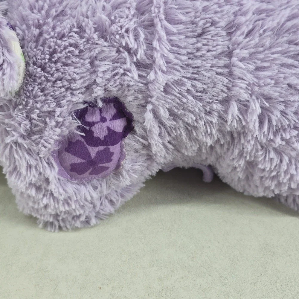 Pillow Pets Purple Plush Stuffed Animal Cow Night Time Sleeping Kids Child